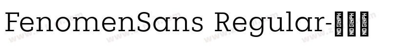 FenomenSans Regular字体转换